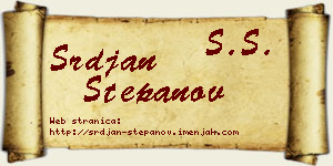 Srđan Stepanov vizit kartica